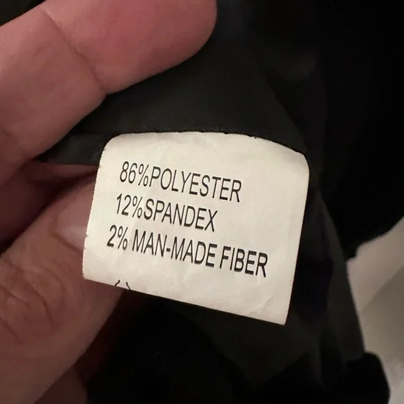 Y2K XL Fringe Black Faux Suede waist jacket cowgirl western festival Rock 90’s - Picture 4 of 12